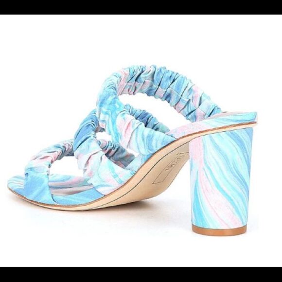 Deltan Sandals Women's Size 8 Mint Three Band Slide Round Heel NWOT - Picture 6 of 13